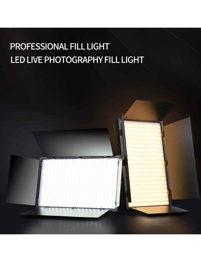 800 LED light video light kit rechargeable and plug-powered camera video light 3200K 5600K camera video light rechargeable and plug-powered video conference live light with Double Battery