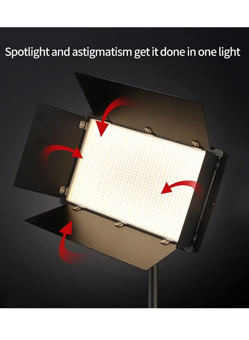 800 LED light video light kit rechargeable and plug-powered camera video light 3200K 5600K camera video light rechargeable and plug-powered video conference live light with Double Battery