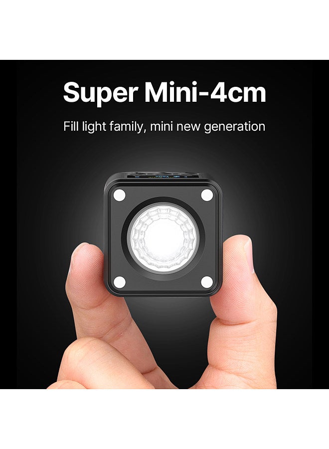 Ulanzi L2 RGB Fill Light Mini COB Video Light Dimmable 11 Dynamic Light Effects Built-in Battery Magnetic Adsorption LED Video Light for Phone Vlog Still Life Photography