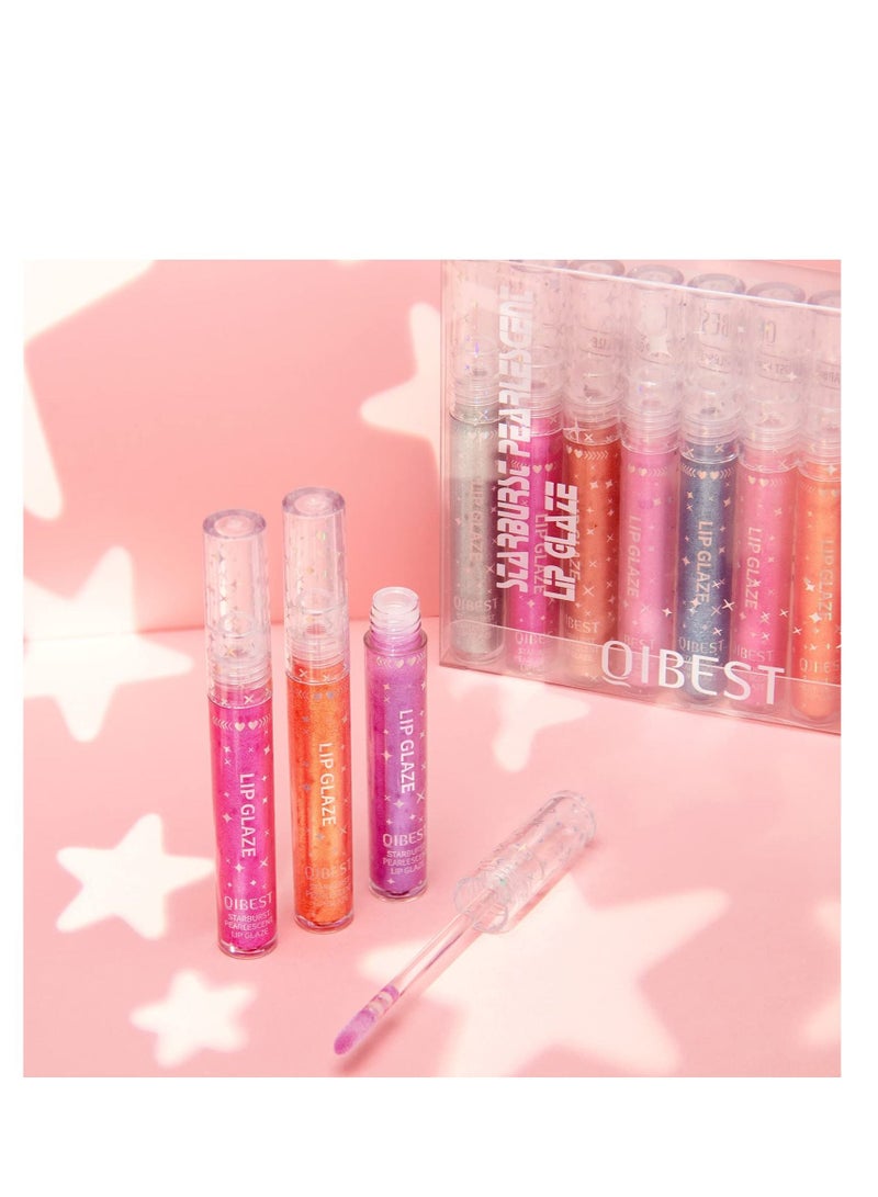9 Colors Glitter Liquid Lipsticks, Waterproof Long Lasting Non-Stick Cup Liquid Lipgloss, Matte Moisturizing Liquid Lipsticks, Suitable for Women Beauty Cosmetics Makeup