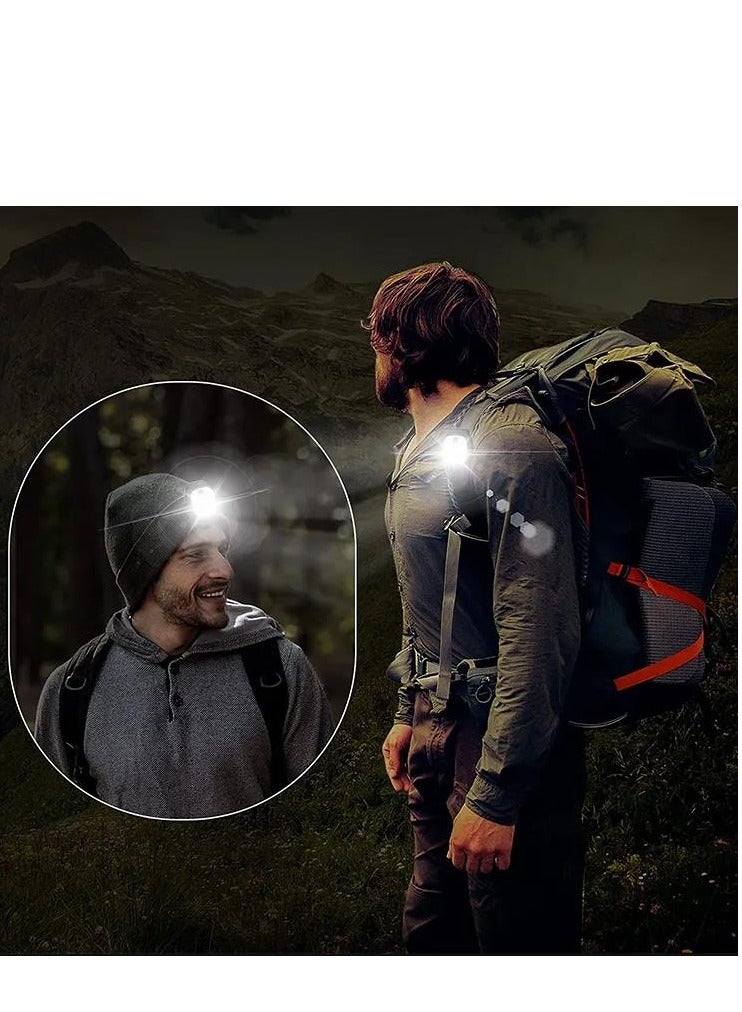 Running Lights, 2-Pack Runners Reflective Safety Lights Gear, USB Rechargeable LED Clip-On with and Joggers for Camping Hiking Outdoor Adventures