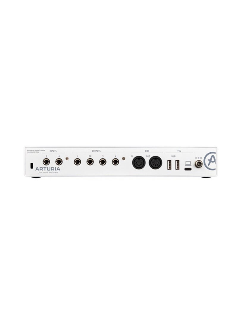 Arturia MiniFuse 4 Portable USB Type-C Audio/MIDI Interface (White)