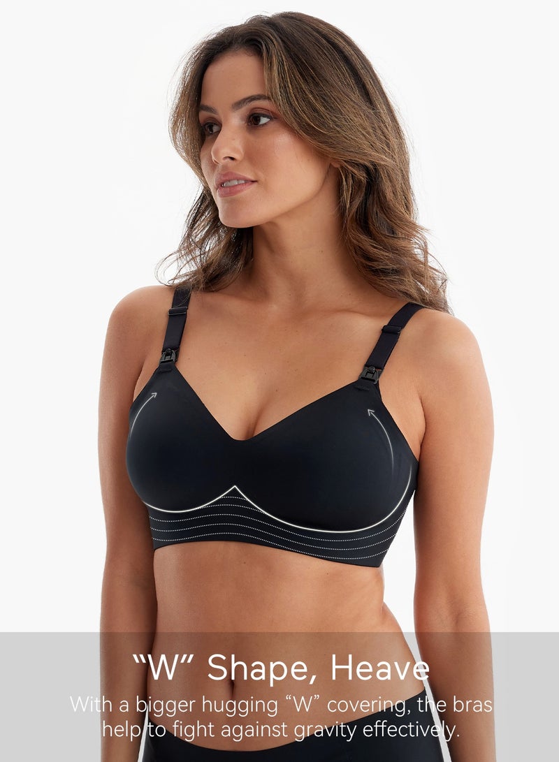 Nursing Bras for Breastfeeding, Seamless Ultra Comfort Maternity Bra, Natural Shape, Pregnancy Sleep Bralette