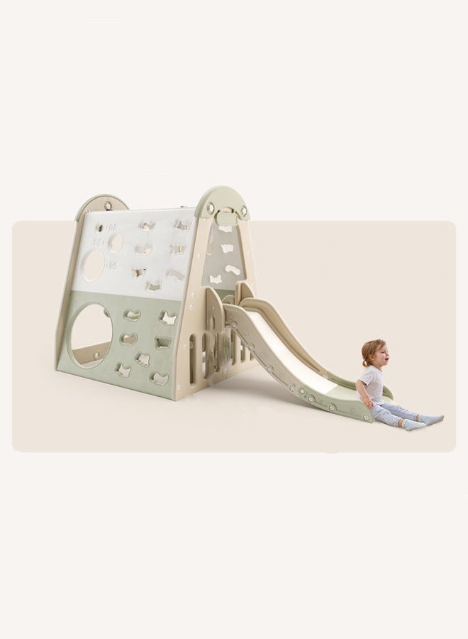 Indoor Children Multifunctional Climbing Frame Plastic Slide and Swing for Kids