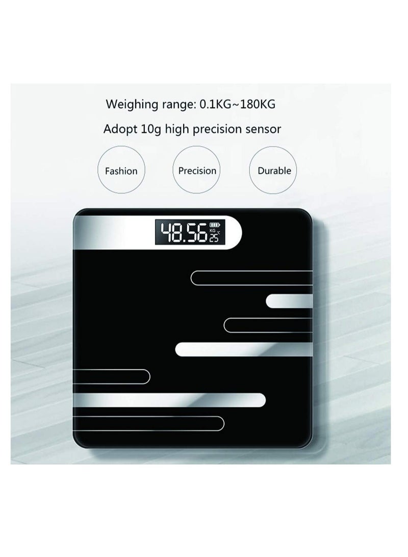 LCD Display Glass Smart Electronic Scale - Bathroom Body Scale - Digital Weight Scale for Bathroom