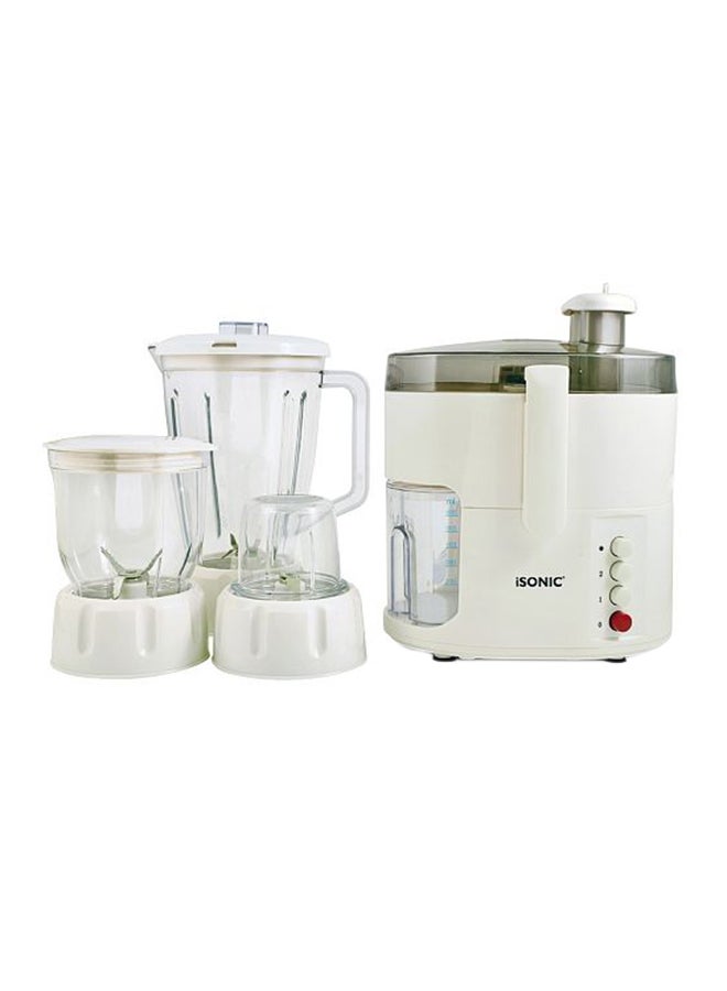 4-In-1 Juicer/Blender With Chopper And Mill 1600 ml 400 W iB777 White/Black