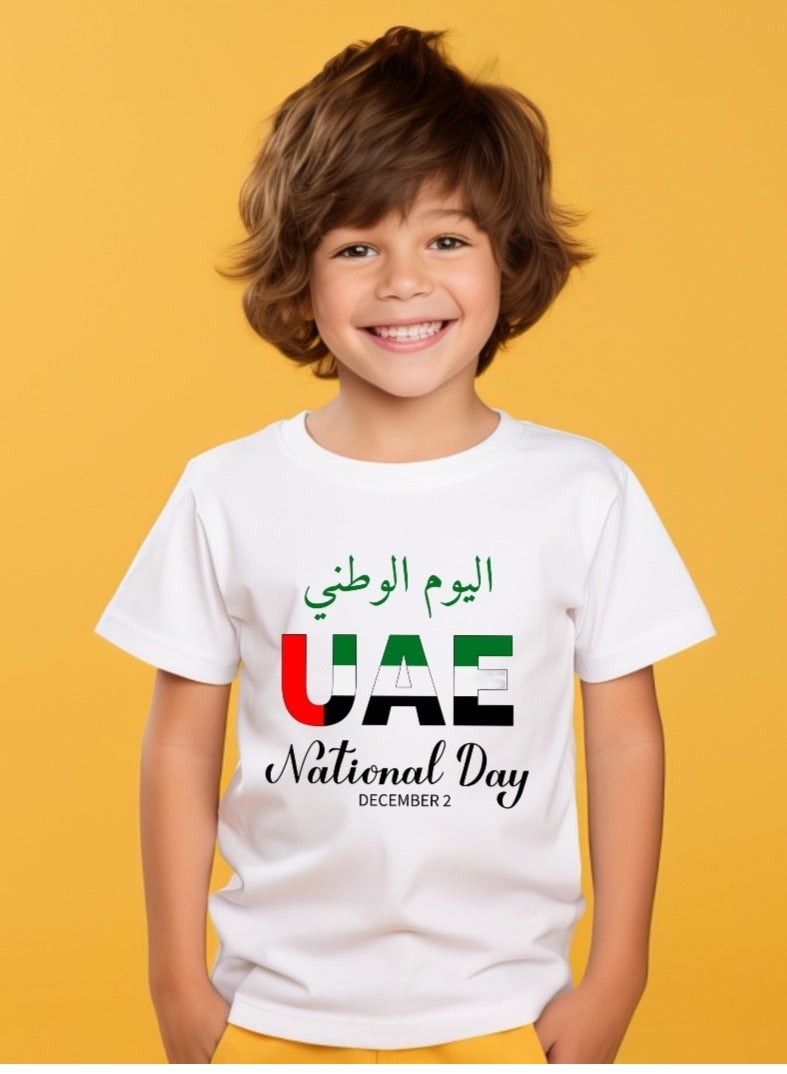UAE Flag National day T-Shirt For Kids Girls And Boys