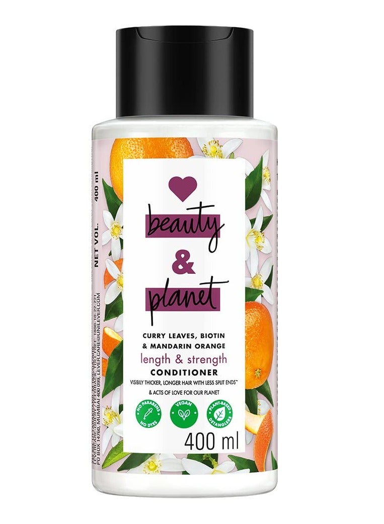 Love Beauty And Planet Curry Leaves Biotin Mandarin Conditioner for Split end free long hair Paraben free 400ML