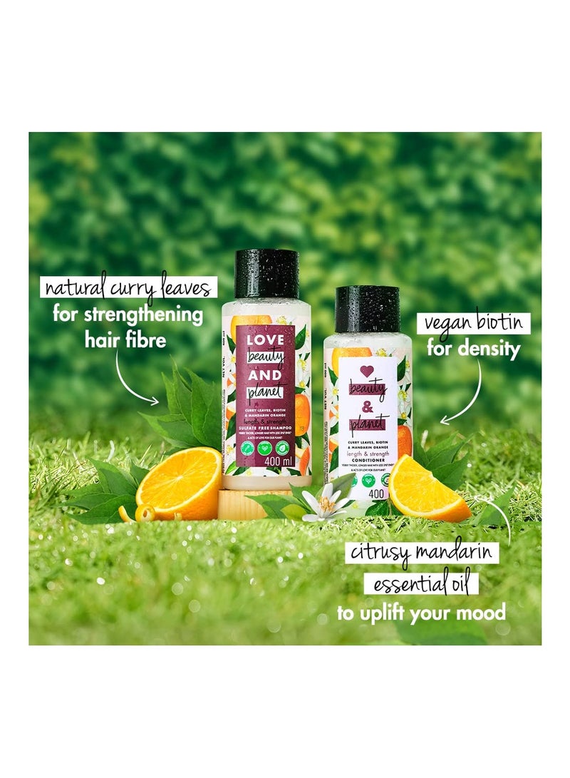 Love Beauty And Planet Curry Leaves Biotin Mandarin Conditioner for Split end free long hair Paraben free 400ML