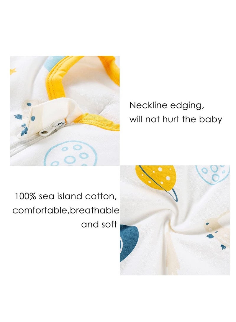 SYOSI Baby Swaddle Wearable Blanket 3-Way Adjustable Transtion Sleep Sack 100% Cotton Swaddle Wrap with Beanie Cap Infant Cotton Swaddle for Newborn Infant Boy Girl 0-6 Months