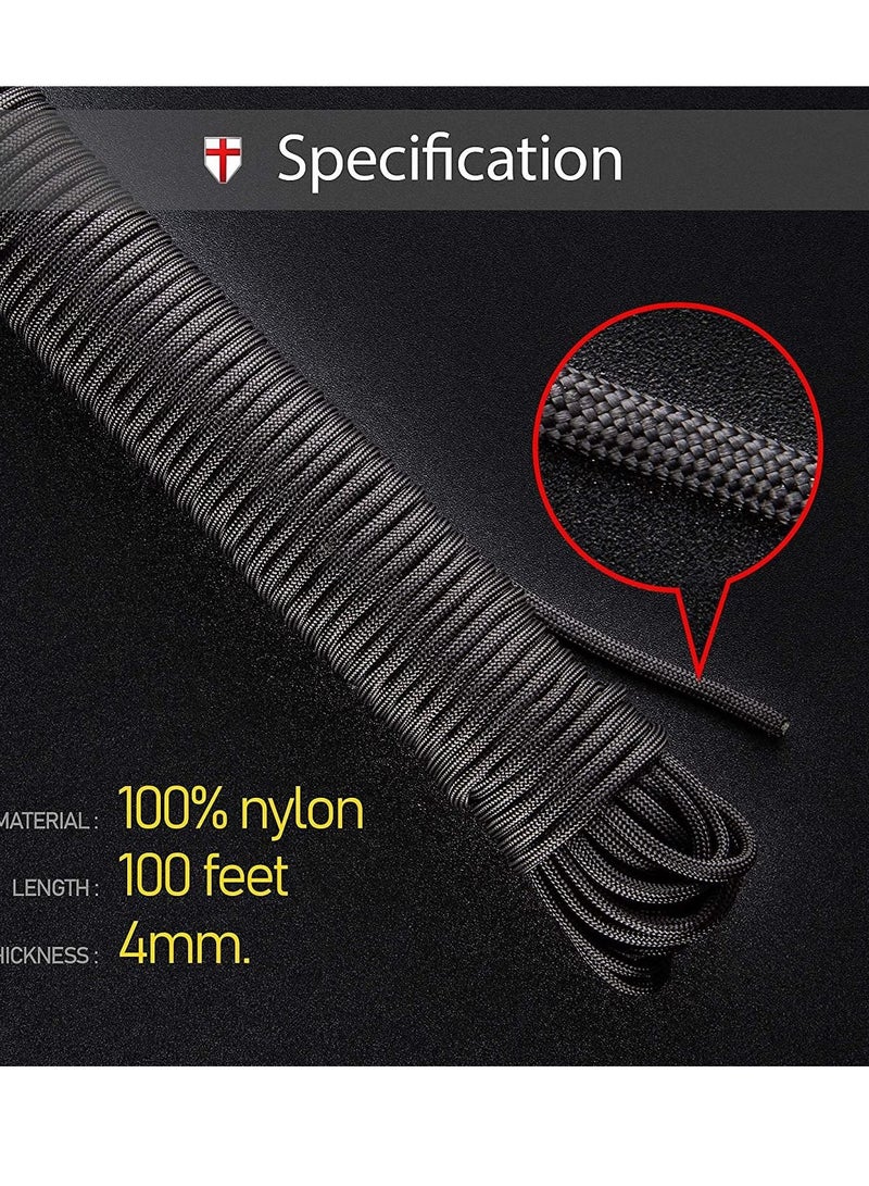 Type III Paracord 550 Camping Rope Hiking Survival Boy Scout Parachute Cord Outdoor Hammock