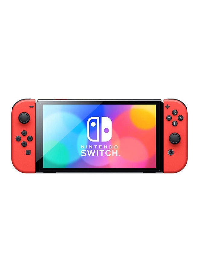 Switch OLED Mario Red Console