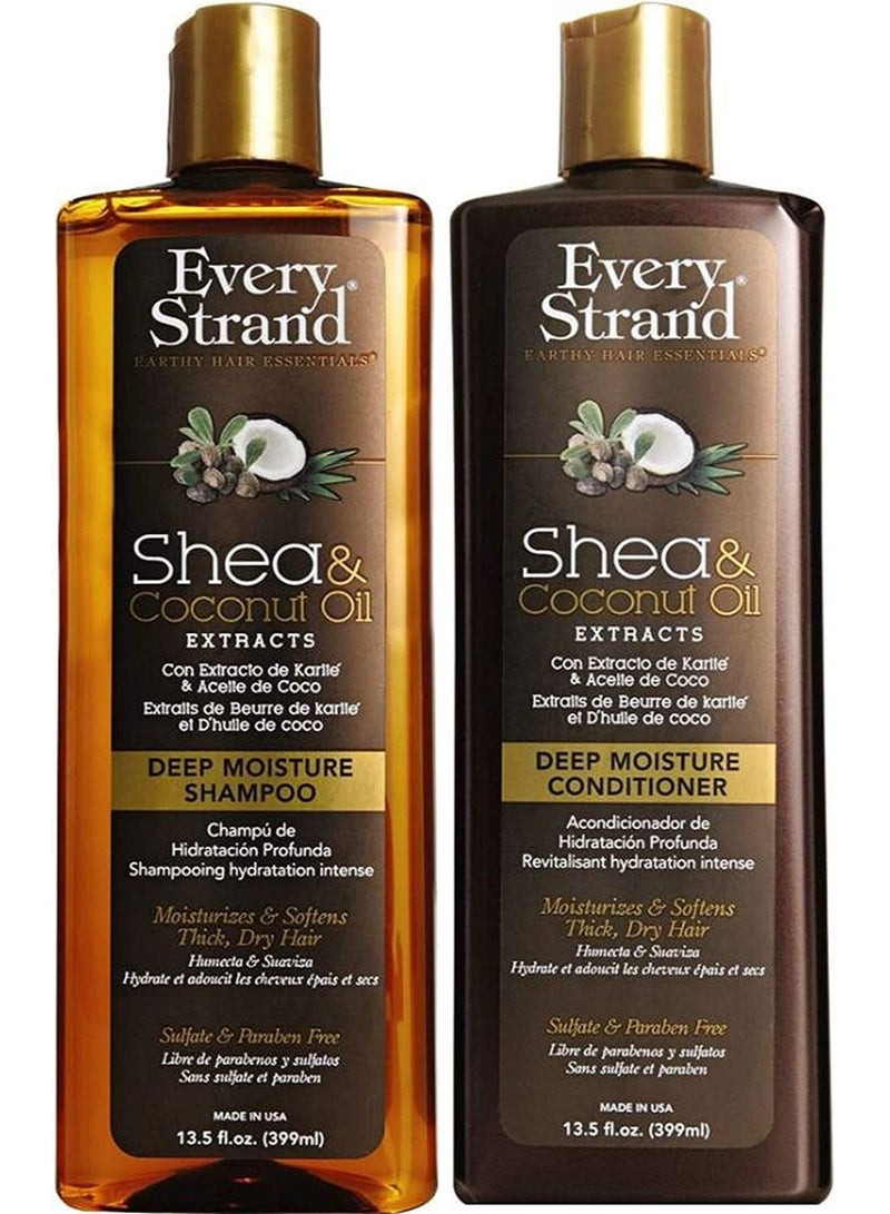 Shea And Coconut Oil Deep Moisture Shampoo And Conditioner Set