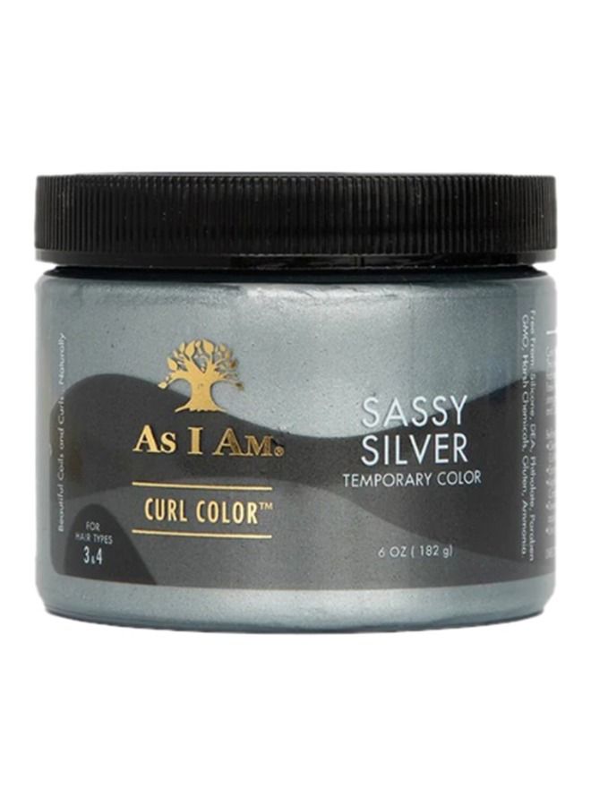 Curl Color Sassy Silver Temporary Hair Color