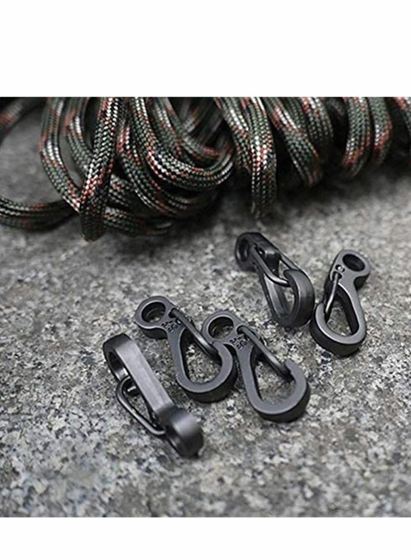 Mini Carabiner, Spring Back Pack Clasps Keychain Tactical Gear Hooks Key Chain for Outdoor Activity, Camping, Fishing, Hiking, Traveling, (Pack of 12)