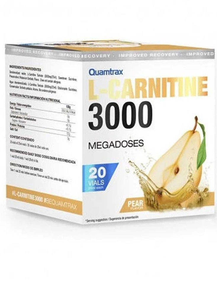 L-Carnitine 3000 Shot Peach Flavor 20 Vials 500ml