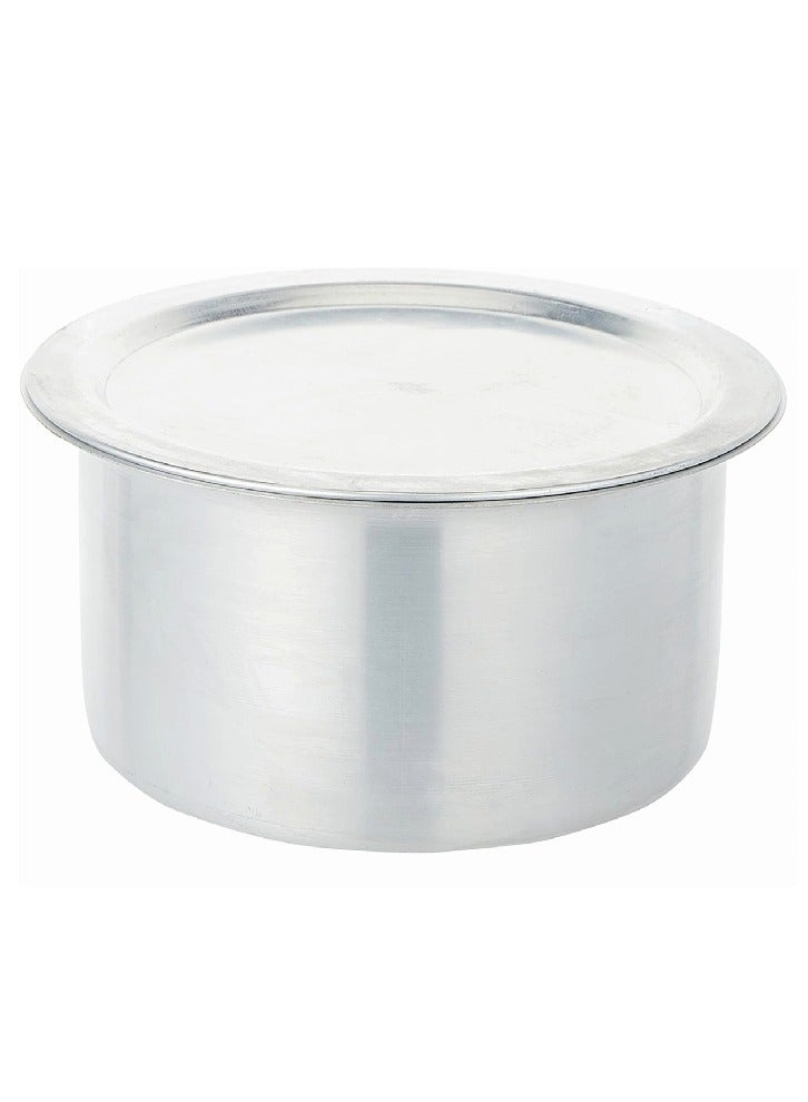 Aluminium Cooking Pot Heavy Guage Tope with Lid Silver 20
