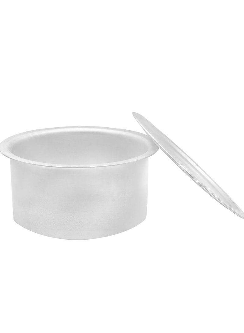 Aluminium Cooking Pot Heavy Guage Tope with Lid Silver 20
