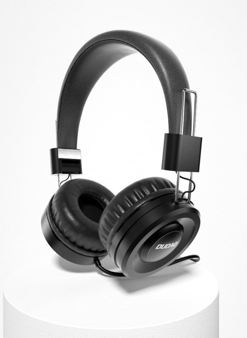 INET On-Ear  Headphones for Mobiles and Laptop with in-Line Mic 3.5Mm Wired Water Proof For Office/Game/Sports For Men And Women -X21 Black
