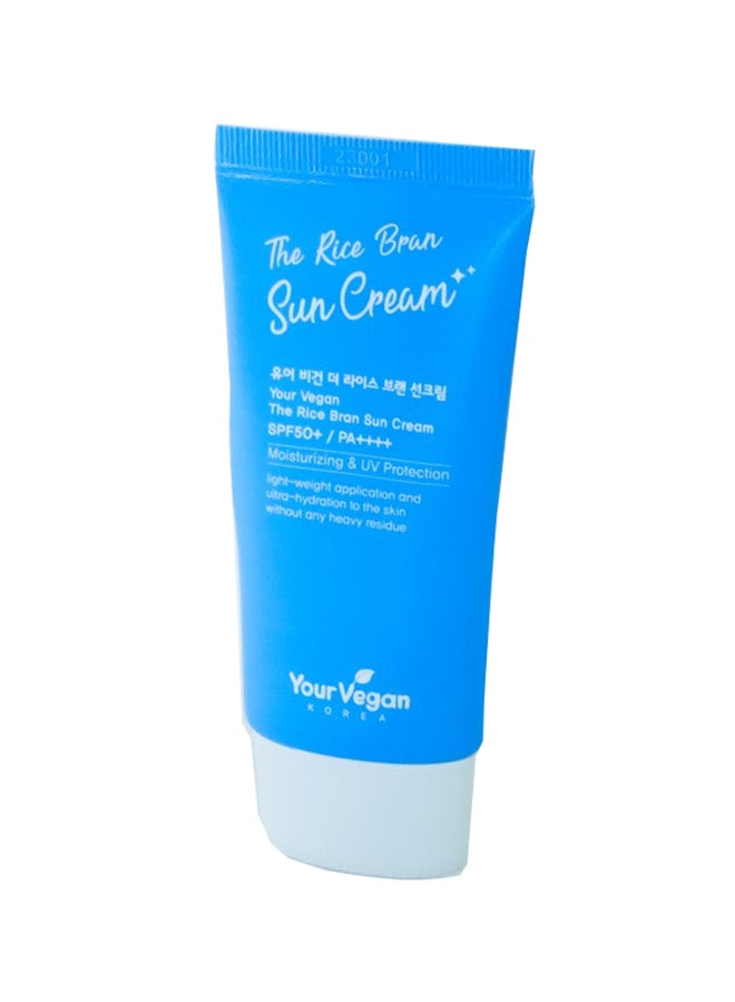 The rice bran sun cream moisture and nourishment to the skin SPF50+ PA++++ 50ml