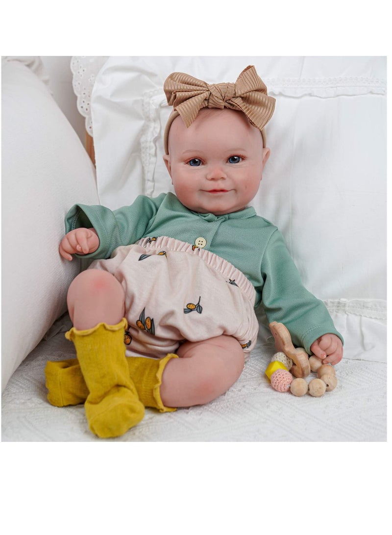 Doll Toys, Children's Toys, Reborn Dolls, Poseable Realistic Dolls, 24 Inch, with Doll Accessories