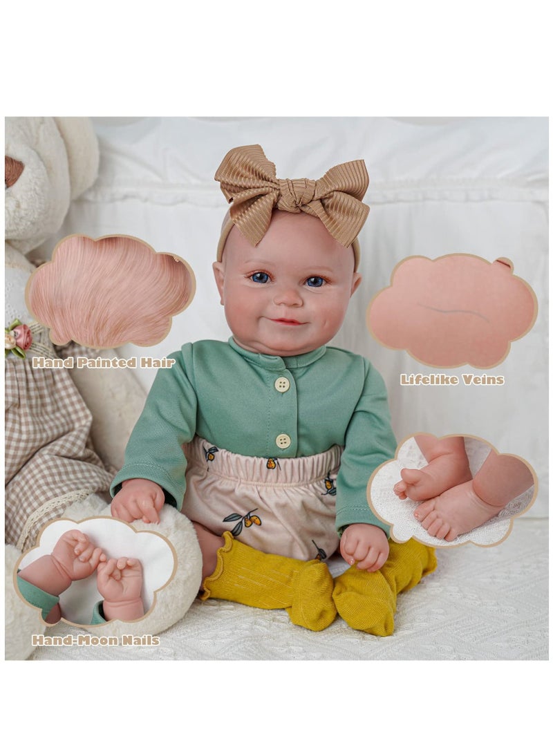 Doll Toys, Children's Toys, Reborn Dolls, Poseable Realistic Dolls, 24 Inch, with Doll Accessories