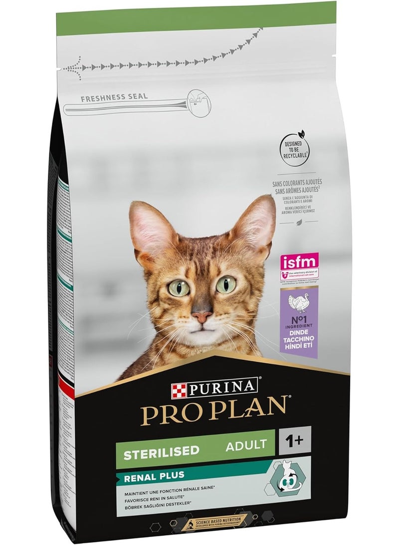 Pro Plan Renal Plus Sterilised Adult Cat Food with Turkey 1.5 kg