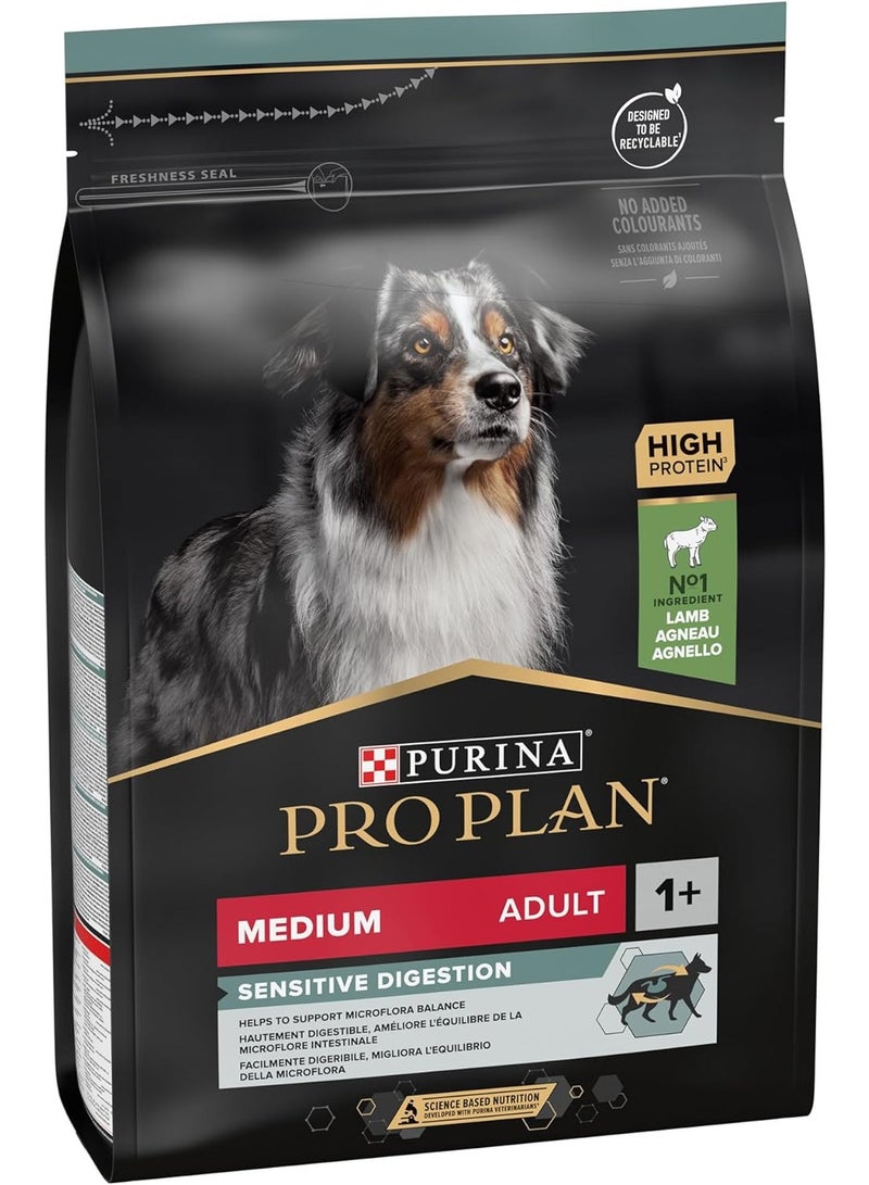 Pro Plan Sensitive Digestion Medium Adult Dog food with Lamb 3 kg