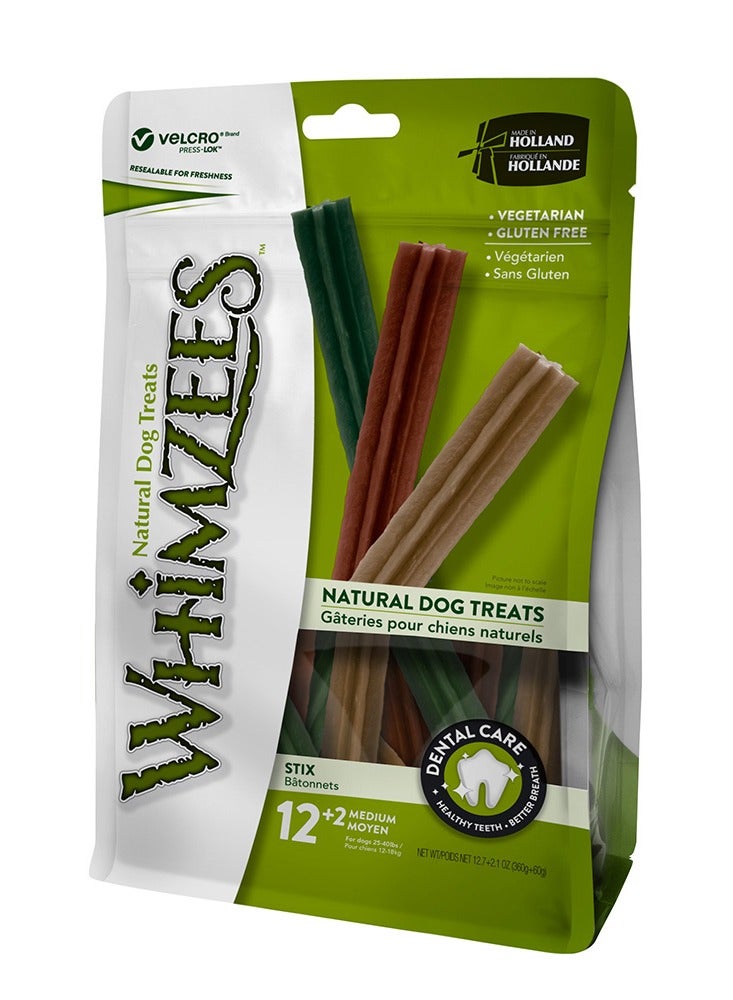 Whimzees Stix Medium Mix 14 pcs