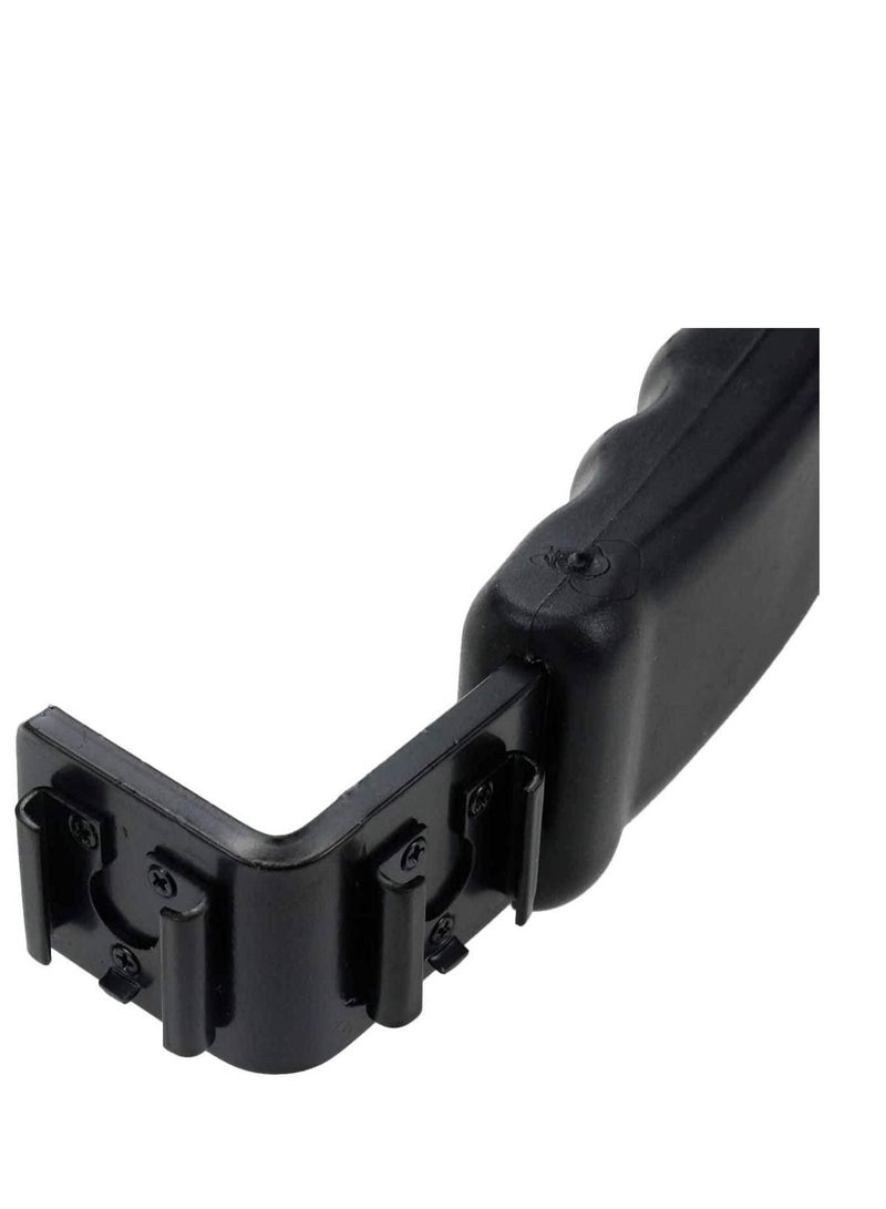 Camera L Bracket Mount Video Grip L Bracket with Cold Shoe Mount 1/4'' Tripod Screw Heavy Duty Padded Hand Grip for DSLR Camera Camcorder