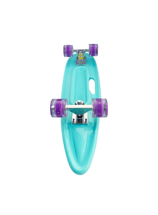 Skateboard with Deck Mini Cruiser LED Light Up Wheel, For Boys and Girls