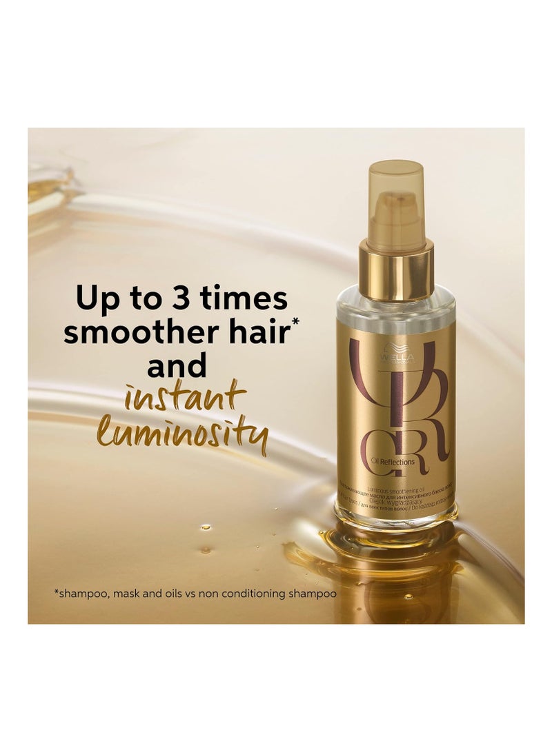 Wella Professionals Oil Reflections Smoothening Hair Oil 100 ml Non Sticky Hair Treatment