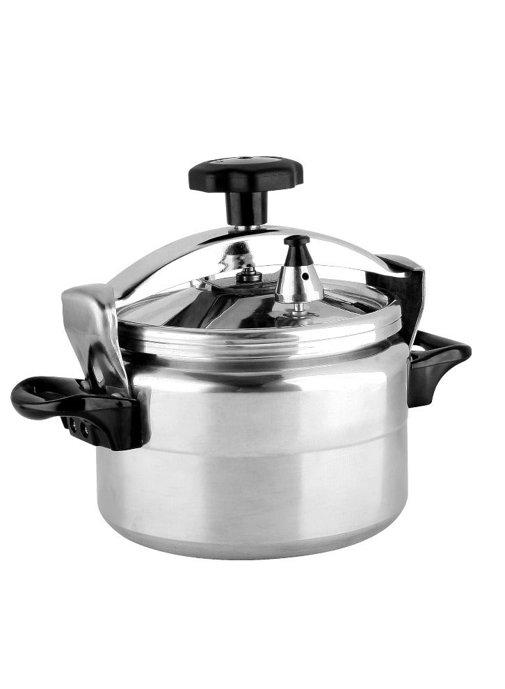 Durable Aluminium 5 Liter-Security Pressure Cooker With Lid ‎Induction Compatible Base