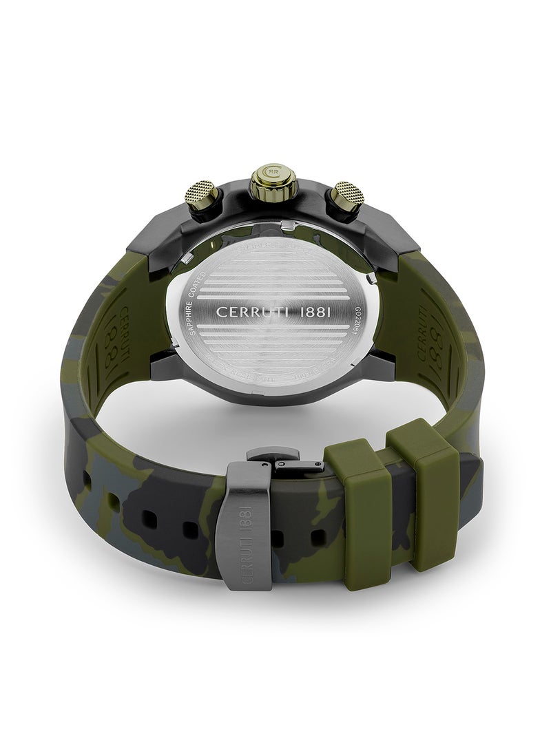 Men's Analog Round Shape Silicone Wrist Watch CIWGO2206104 - 55.6 Mm