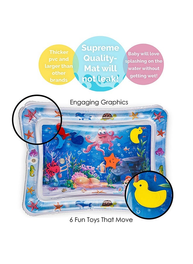 Inflatable Tummy Time Premium Baby Activity Center Water Mat For Kids