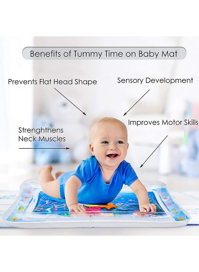 Inflatable Tummy Time Premium Baby Activity Center Water Mat For Kids