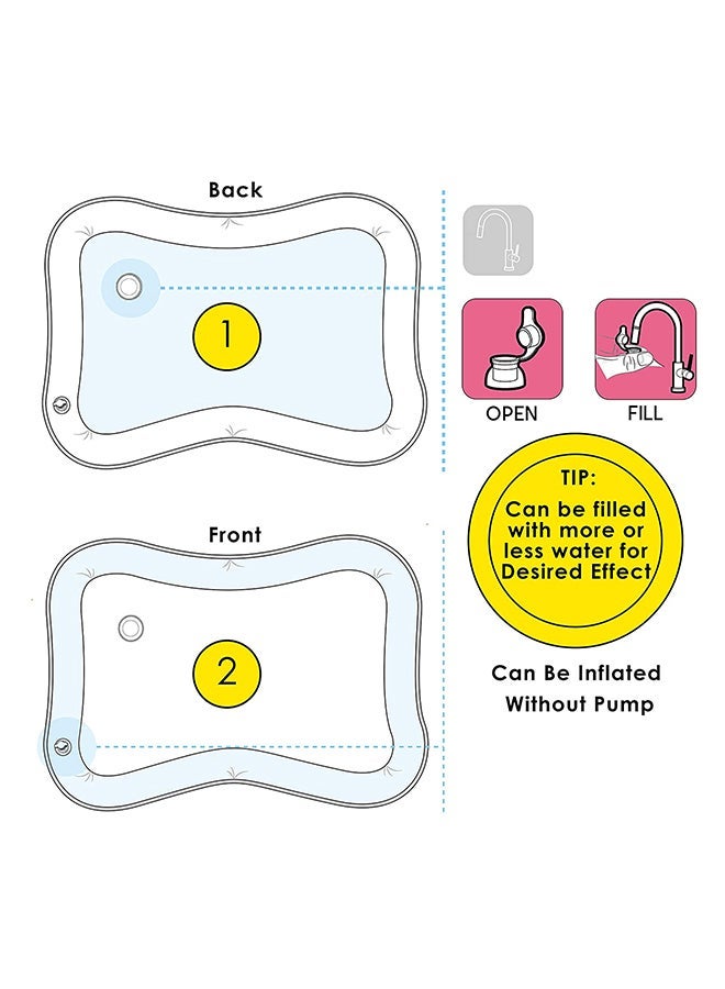 Inflatable Tummy Time Premium Baby Activity Center Water Mat For Kids