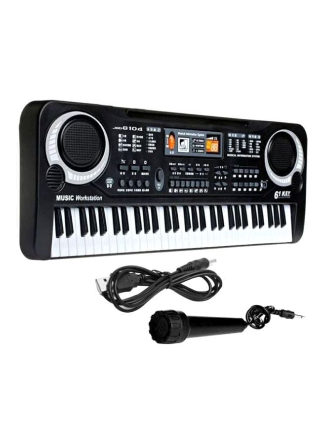 61 Keys Digital Electric Piano With Microphone Portable Electronic Keyboards Set