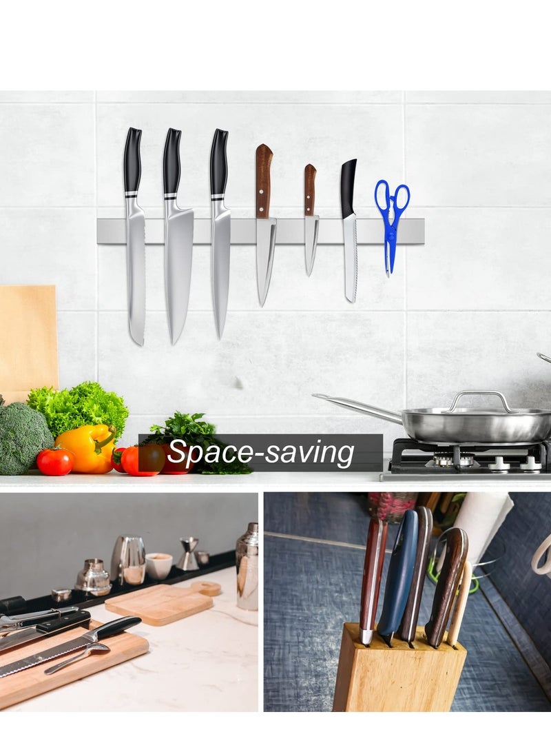 40cm Magnetic Knife Holder for Wall, Multipurpose Use as Knife Holder, Magnetic Knife Strip, Use as Knife Holder, Knife Rack, Knife Strip