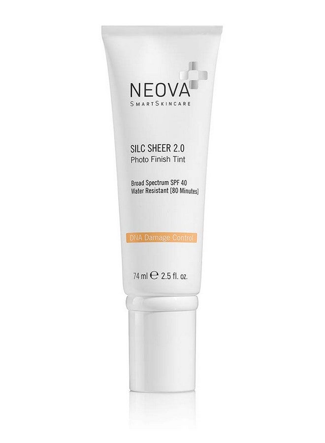 Smartskincare Silc Sheer 2.0 Tinted Sunscreen 2.5 Fl Oz ; Broad Spectrum Spf 40 ; Up To 80 Min. Water Resistance ; Oil & Fragrance Free ; For All Skin Types