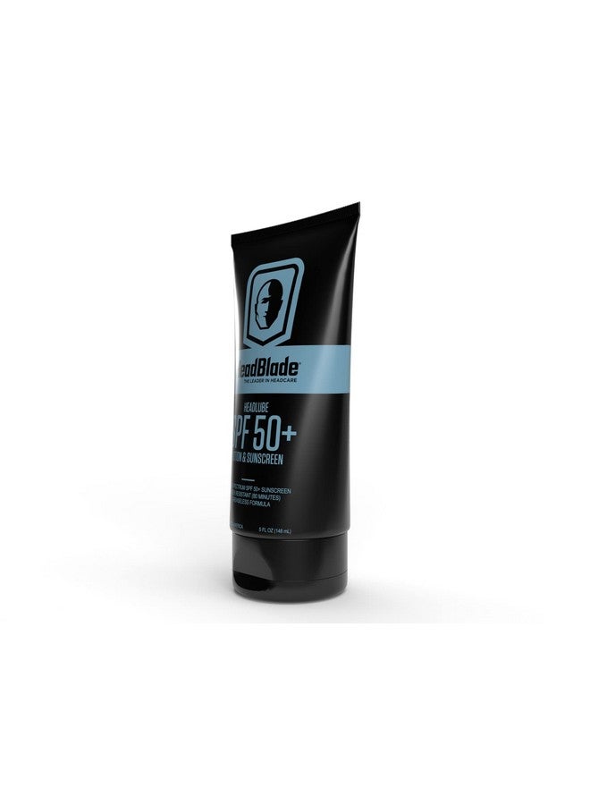 Headlube Spf 50 Men'S Lotion And Sunscreen No Greasiness Formulated For Face Body & Scalps With Antiaging Properties Water Resistant For 80 Minutes 5 Fl Oz