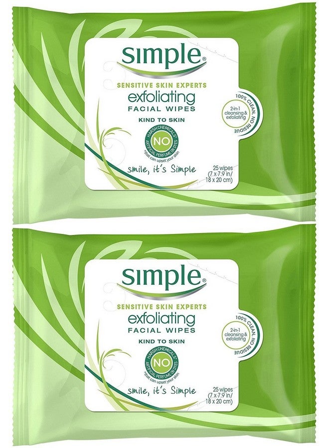 Exfoliating Wipes 25 Count (Pack Of 2)
