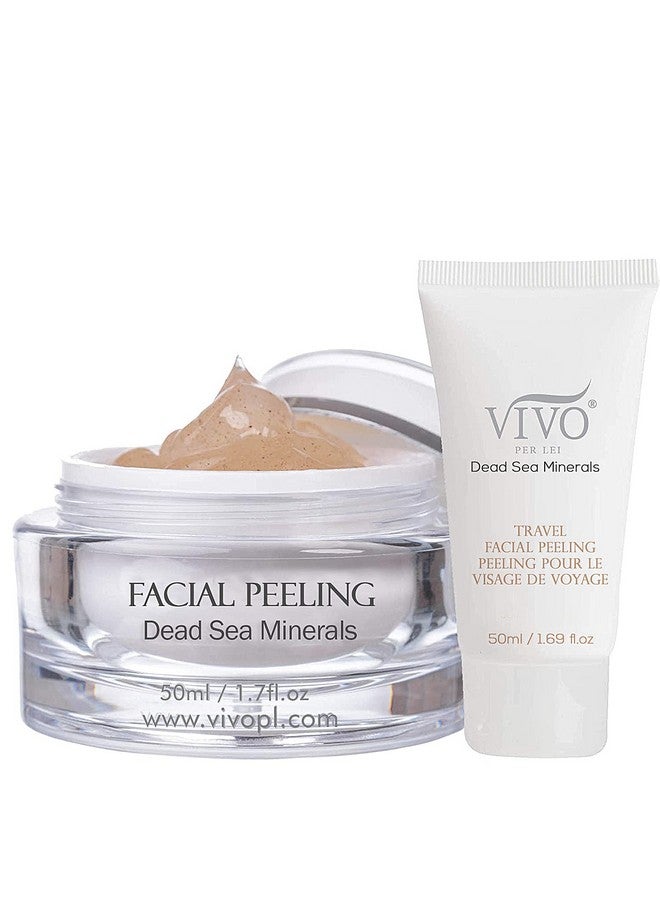 Facial Peeling Gel Contains Dead Sea Minerals And Nut Shell Powder Gentle Face Exfoliator Scrub And Blackhead Remover Peel Your Skin To A Fresher You 3.4 Fl. Oz.