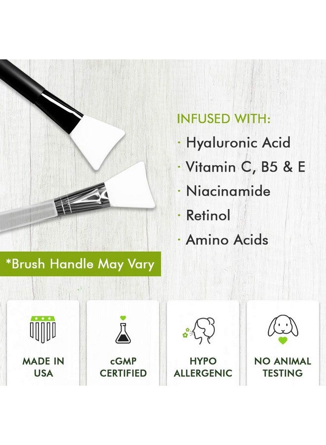 Blackhead Remover Charcoal Peel Off Face Mask With Brush Deep Cleansing Purifying Charcoal Mask Pore Cleaner Minimizer With Niacinamide Hyaluronic Acid Aloe Green Tea Brush May Vary