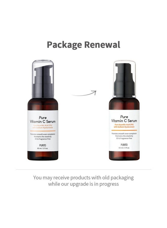 Pure Vitamin C Serum 60Ml / 2.0 Fl.Oz. Natural Ingredients Serum Vitamin C Vegan & Cruelty Free Hypoallergenic Calming Fragrancefree Korean Skin Care