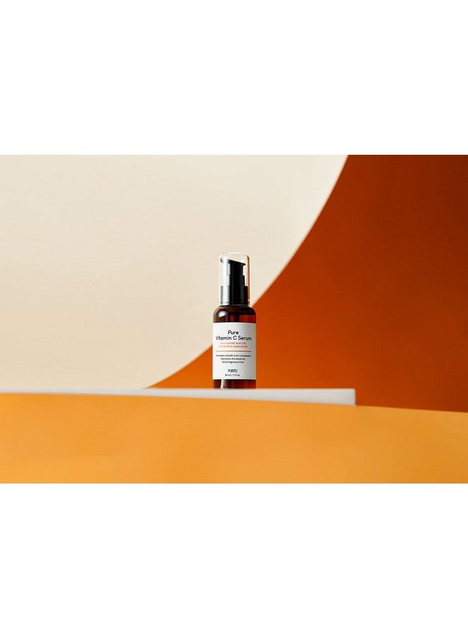 Pure Vitamin C Serum 60Ml / 2.0 Fl.Oz. Natural Ingredients Serum Vitamin C Vegan & Cruelty Free Hypoallergenic Calming Fragrancefree Korean Skin Care