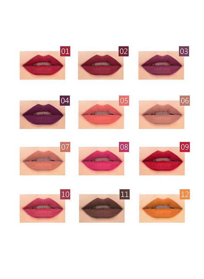 Lip Liner Pencil 12 Pcs High Pigmented Creamy Matte Lip Liner Set Girls And Women Lipstick Pen Lip Makeup Gift Sets For Daily/Travel/Party/Work