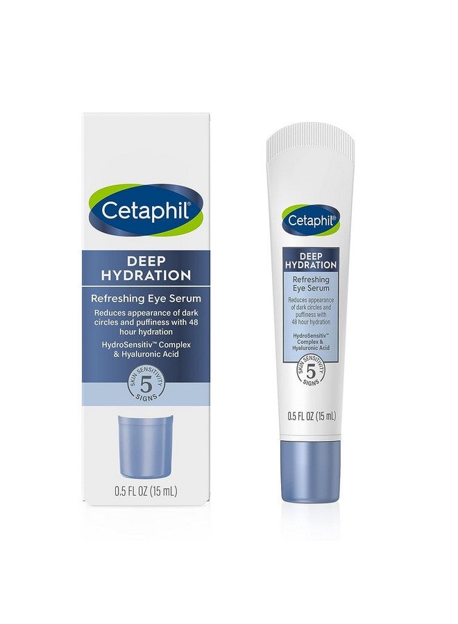 Deep Hydration Refreshing Eye Serum 0.5 Fl Oz 48Hr Hydrating Under Eye Cream To Reduce The Appearance Of Dark Circles With Hyaluronic Acid Vitamin E & B5 (Packaging May Vary)