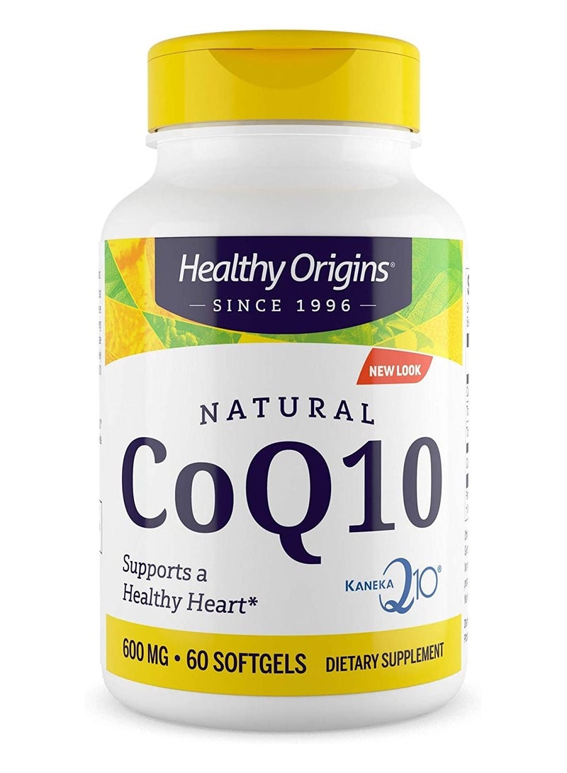 CoQ10 (Kaneka Q10)-Supports a Healthy Heart - Supplement - 600 MG  60 Softgels