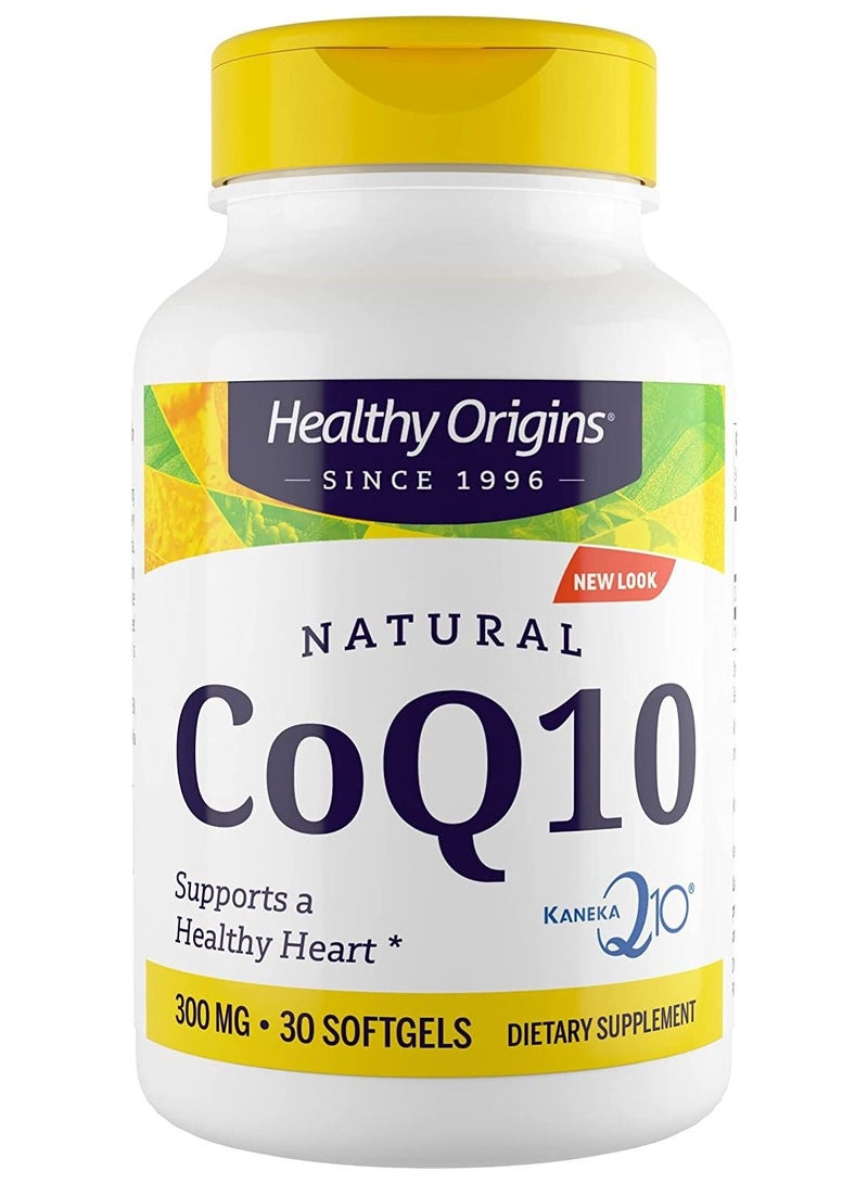 CoQ10 (Kaneka Q10), 300 mg - Support a Heart Health & Dietary Supplement - 30 Softgels